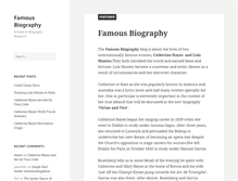 Tablet Screenshot of famousbiography.net